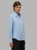 Shirt woman xacus solid colour oxford sky blue_6