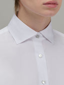 Shirt woman xacus solid colour poplin white_2