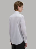 Shirt woman xacus solid colour poplin white_3