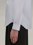 Shirt woman xacus solid colour poplin white_5