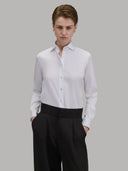 Shirt woman xacus solid colour poplin white_7