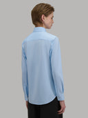 Shirt woman xacus solid colour oxford sky blue_3