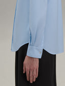 Shirt woman xacus solid colour oxford sky blue_5