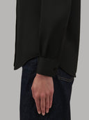 Shirt woman xacus solid colour twill black_5
