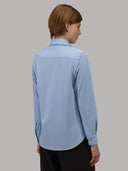 Shirt woman xacus solid colour oxford deep sky blue_3