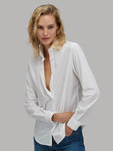 Shirt woman xacus solid colour textured white_6