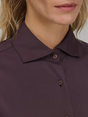Shirt woman xacus solid colour textured deep purple_2