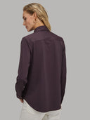 Shirt woman xacus solid colour textured deep purple_3