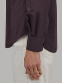 Shirt woman xacus solid colour textured deep purple_5