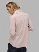 Shirt woman xacus solid colour textured vintage rose_3