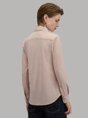 Shirt woman xacus solid colour textured pale pink_3
