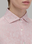 Shirt woman xacus pattern textured pink_2