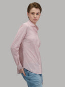 Shirt woman xacus pattern textured pink_3