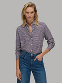 Shirt woman xacus geometric textured multicolour_1