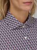 Shirt woman xacus geometric textured multicolour_2