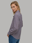 Shirt woman xacus geometric textured multicolour_3