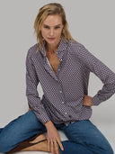 Shirt woman xacus geometric textured multicolour_6