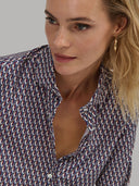 Shirt woman xacus geometric textured multicolour_7
