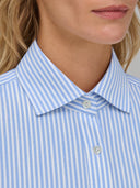 Shirt woman xacus stripe poplin light blue_2