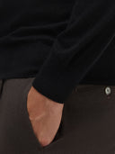 Sweater sweater xacus solid colour jersey black_5