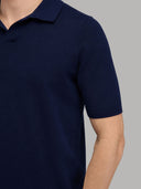 Sweater sweater xacus solid colour crêpe navy blue_5