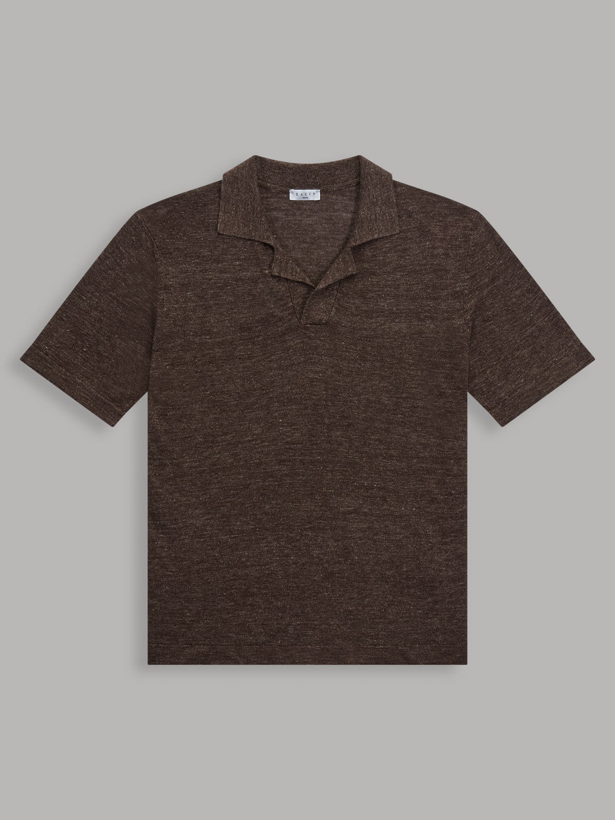 Sweater Solid Colour Jersey Brown Melange – Xacus