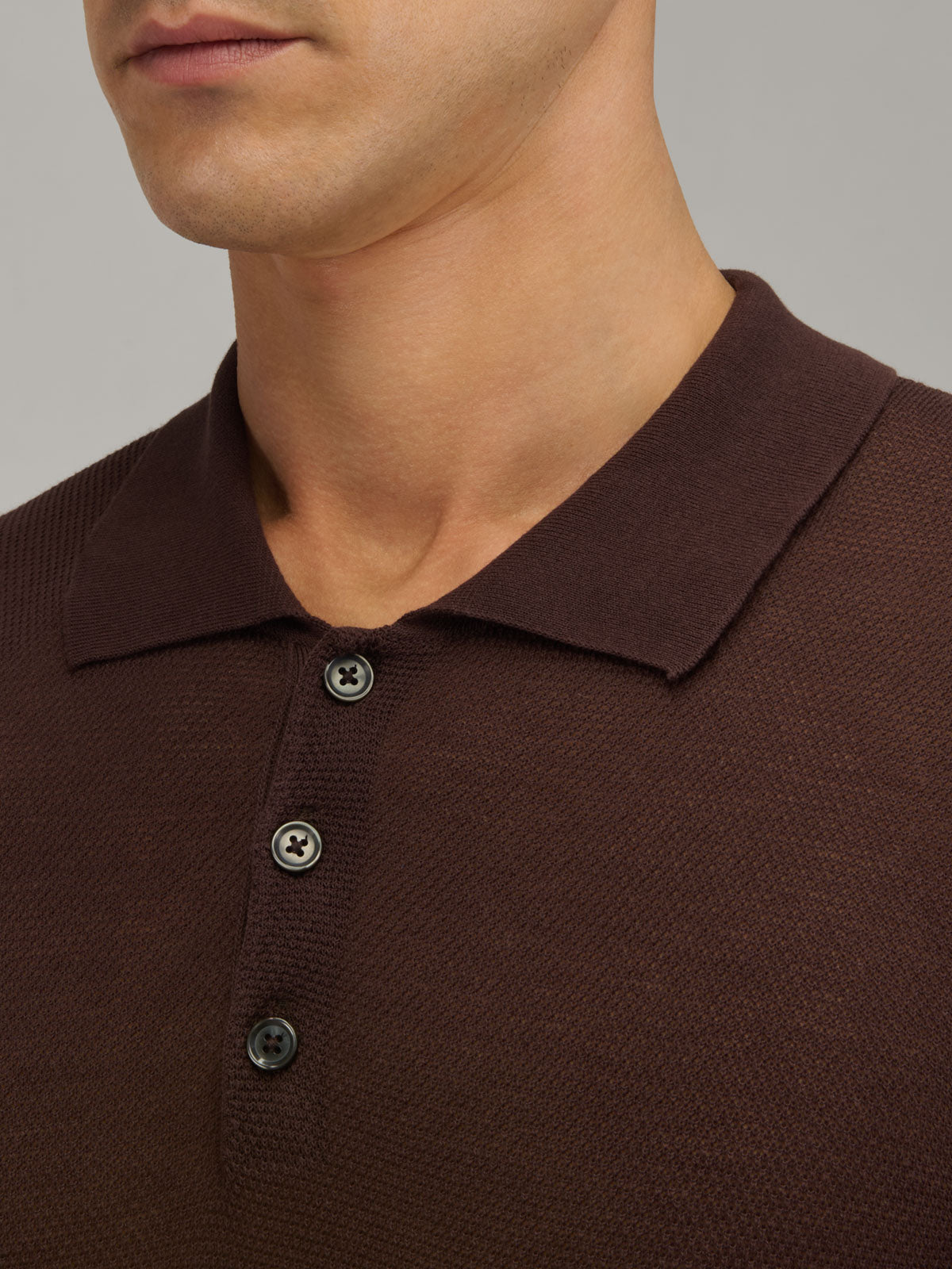 Sweater Solid Colour Jersey Brown – Xacus