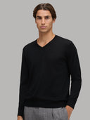Sweater sweater xacus solid colour jersey black_3