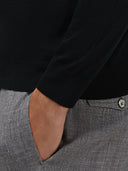Sweater sweater xacus solid colour jersey black_5