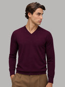 Sweater sweater xacus solid colour jersey claret_3