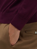 Sweater sweater xacus solid colour jersey claret_5