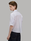 Shirt woman xacus solid colour muslin white_3