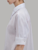Shirt woman xacus solid colour muslin white_5