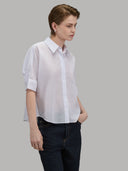 Shirt woman xacus solid colour muslin white_6
