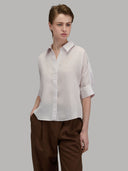 Shirt woman xacus stripe silk black and white_6