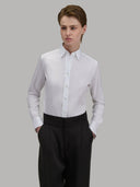Shirt woman xacus solid colour poplin white_1