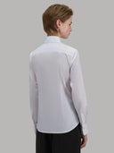 Shirt woman xacus solid colour poplin white_3