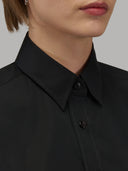 Shirt woman xacus solid colour poplin black_2
