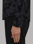 Shirt woman xacus pattern textured black_5