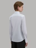Shirt woman xacus solid colour twill white_3