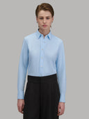 Shirt woman xacus solid colour oxford sky blue_6