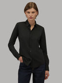 Shirt woman xacus solid colour twill black_6
