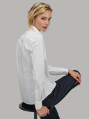 Shirt woman xacus solid colour textured white_3