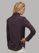 Shirt woman xacus solid colour textured deep purple_3