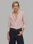 Shirt woman xacus solid colour textured vintage rose_1