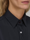 Shirt woman xacus solid colour textured black_2