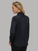 Shirt woman xacus solid colour textured black_3