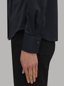 Shirt woman xacus solid colour textured black_5
