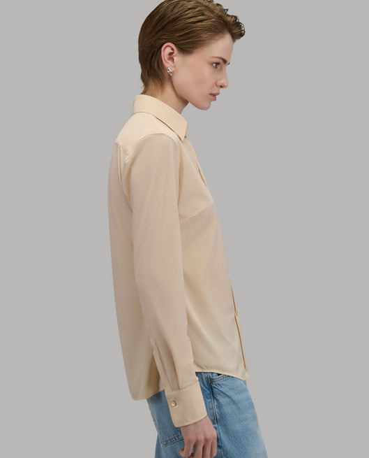 Shirt woman xacus solid colour textured peach pink_3