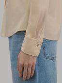 Shirt woman xacus solid colour textured peach pink_5